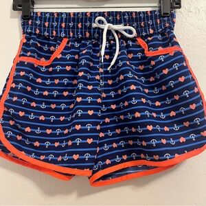 Hollister Comfort-Fit Women’s Shorts Size S Heart and Nautical Print.